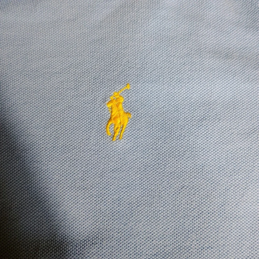 Polo Ralph Lauren Custom Fit Polo Shirt Men's XXL Light Blue Cotton Pony Logo